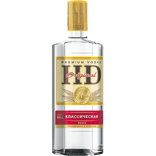 ВОДКА ЭЙЧ ДИ КЛАССИЧЕСКАЯ АЛК. 40 % 0.5 Л СТ/Б КЛИМОВИЧСКИЙ ЛВЗ БЕЛАРУСЬ
