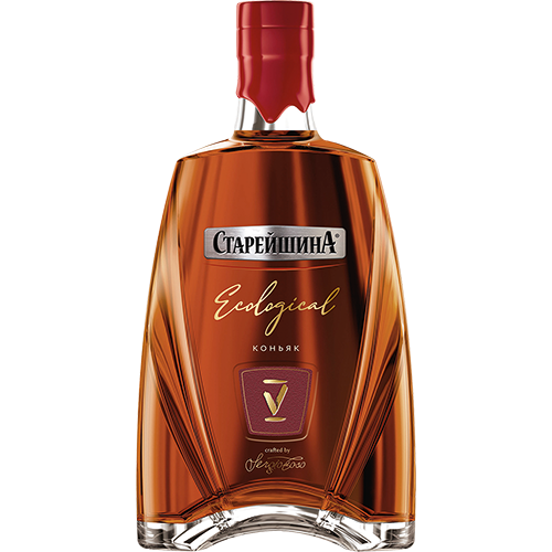 КОНЬЯК СТАРЕЙШИНА 5ЛЕТ АЛК. 40 % 1 Л СТ/Б СТАВРОПОЛЬСКИЙ ВКЗ РОССИЯ