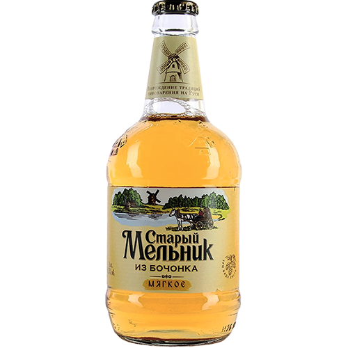 ПИВО СТАРЫЙ МЕЛЬНИК ИЗ БОЧОНКА МЯГКОЕ ПАСТЕР СВЕТЛОЕ АЛК. 4,3 % 0,45 Л СТ/Б АБ ИНБЕВ ЭФЕС РОССИЯ