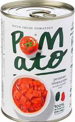 Помидоры Pomato резаные в собственном соку, 400 г