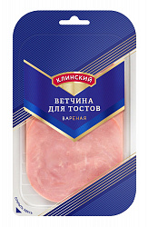 Ветчина Клинский Для тостов нарезка, 120 г