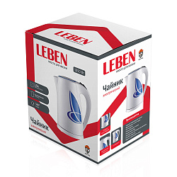 Чайник электрический Leben с LE подсветкой 1850 Вт, 1,8 л