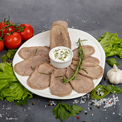 Язык говяжий отварной