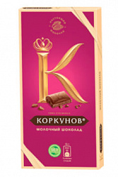 Шоколад молочный Коркунов Классический, 90 г