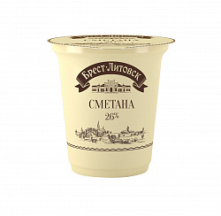 Сметана Брест-Литовская 26%, 315 г