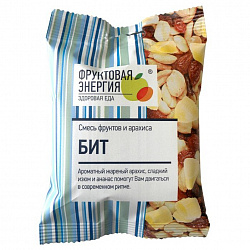 Смесь Фруктовая Энергия Бит Арахис, изюм и ананас, 55 г