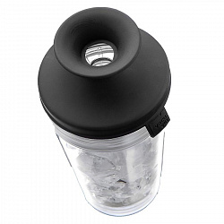 Шейкер для коктейлей Vacu Vin, стекло и силикон, темно-серый