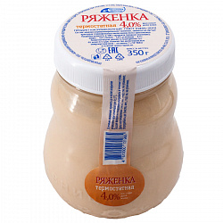 Ряженка Молочная Здравница термостатная 4%, 350 г