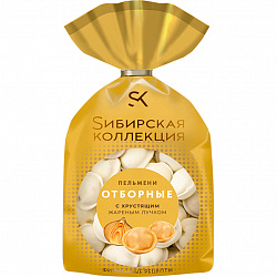 Пельмени Сибирская коллекция Отборные с жареным хрустящим лучком, 800 г