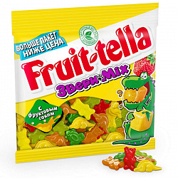 Мармелад жевательный Fruittella Звери микс, 150 г