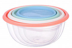 Набор мисок с крышкой, 4 шт, арт.861-291