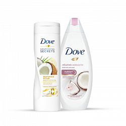 Набор Dove Красота природы Гель для душа, 250 мл + Лосьон для тела, 250 мл