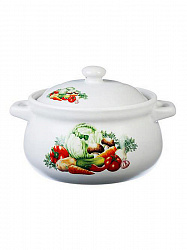 Кастрюля Millimi Аппетит керамическая с крышкой, 3 л