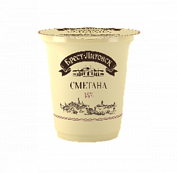 Сметана Брест-Литовск 15%, 315 г