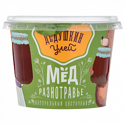 Мед Дедушкин улей натуральный цветочный Разнотравье, 300 г