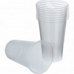 Стакан одноразовый прозрачный 200 мл, 25 шт