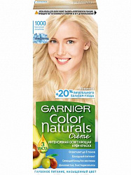 Крем-краска для волос Garnier Color Naturals 1000 Осветляющая Кристальный ультраблонд