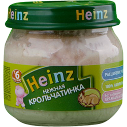 Пюре Heinz Нежная крольчатинка, с 6 месяцев, 80 г