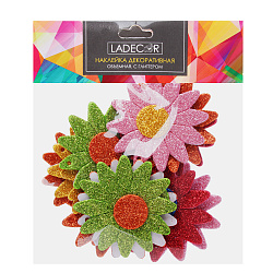 Наклейка декоративная LaDecor с глиттером, 14,5х12,5 см, арт.503-531