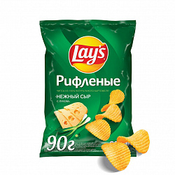 Картофельные чипсы Lay's Нежный сыр с луком, 90 г