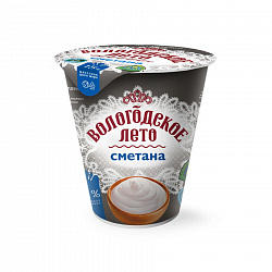 Сметана Вологодское Лето 15%, 400 г