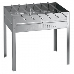 Мангал разборный Forester с ребрами жесткости, 6 шампуров