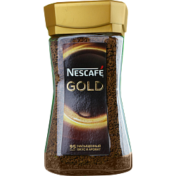 Кофе Nescafe Gold растворимый сублимированный, 190 г, стеклянная банка