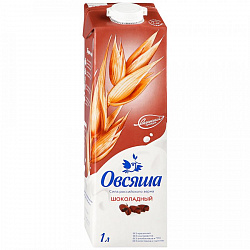Напиток овсяный Овсяша Шоколадный 3,2%, 1 л