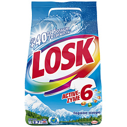 Стиральный порошок Losk Горное озеро для стирки белых изделий, 2,7 кг