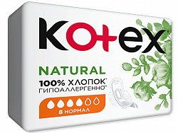 Прокладки Kotex Natural Normal, 8 шт