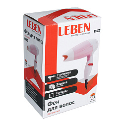 Фен для волос Leben дорожный, 500 Вт