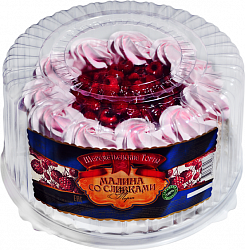 Торт Шереметьевские торты Малина со сливками, 640 г