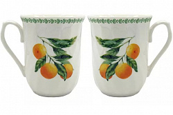 Кружка Фрукты Апельсин фарфоровая, 295 мл, арт.HXF190102