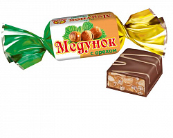 КОНФЕТЫ СЛАВЯНКА МЕДУНОК ГЛАЗИРОВАННЫЕ С ОРЕХОМ КГ ВЕС КФ СЛАВЯНКА РОССИЯ