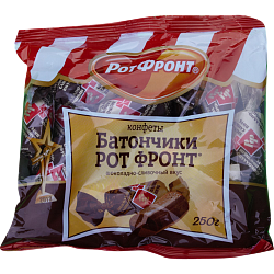 Конфеты Рот Фронт Батончики шоколадно-сливочные, 250 г