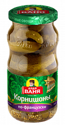 Огурцы-корнишоны Дядя Ваня маринованные по-французски, 460 г