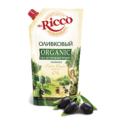 Майонез Mr.Ricco Organic Оливковый 67%, 400 мл