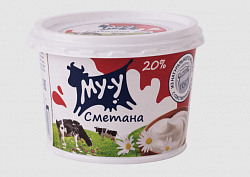 Сметана Му-у 20%, 300 г