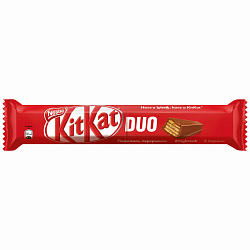 Шоколад Nestle KitKat Duo Кокос с хрустящей вафлей, 58 г